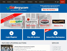 Tablet Screenshot of biddergy.com